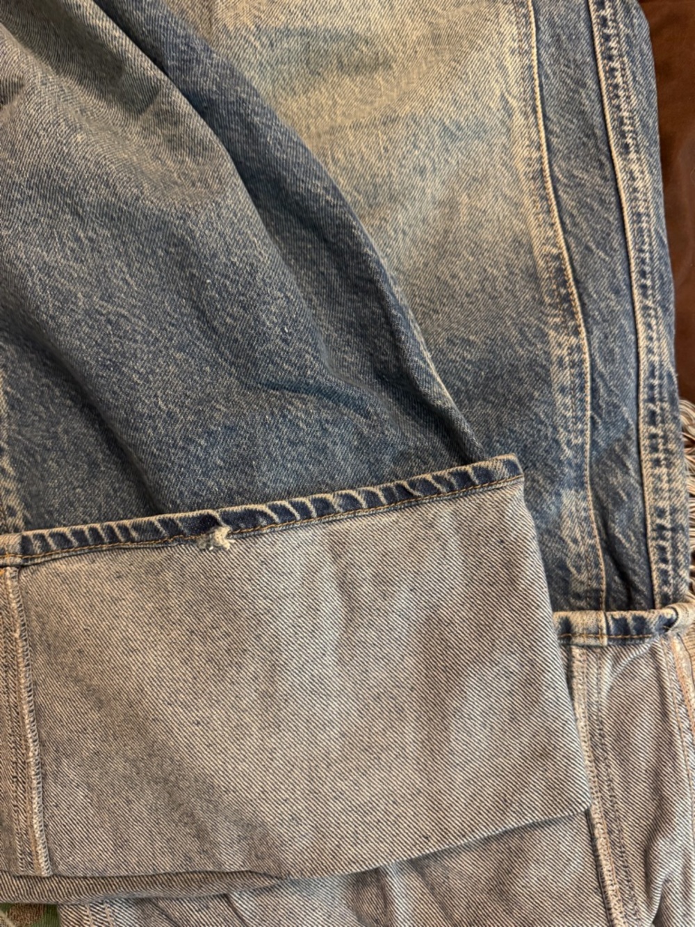 Free People We The Free Light Blue Relaxed Jeans - Picture 6 of 6